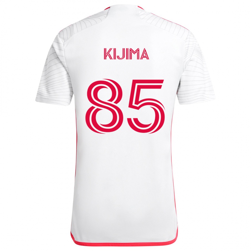 Herren Hosei Kijima #85 Weiß Rot Auswärtstrikot Trikot 2024/25 T-Shirt Österreich