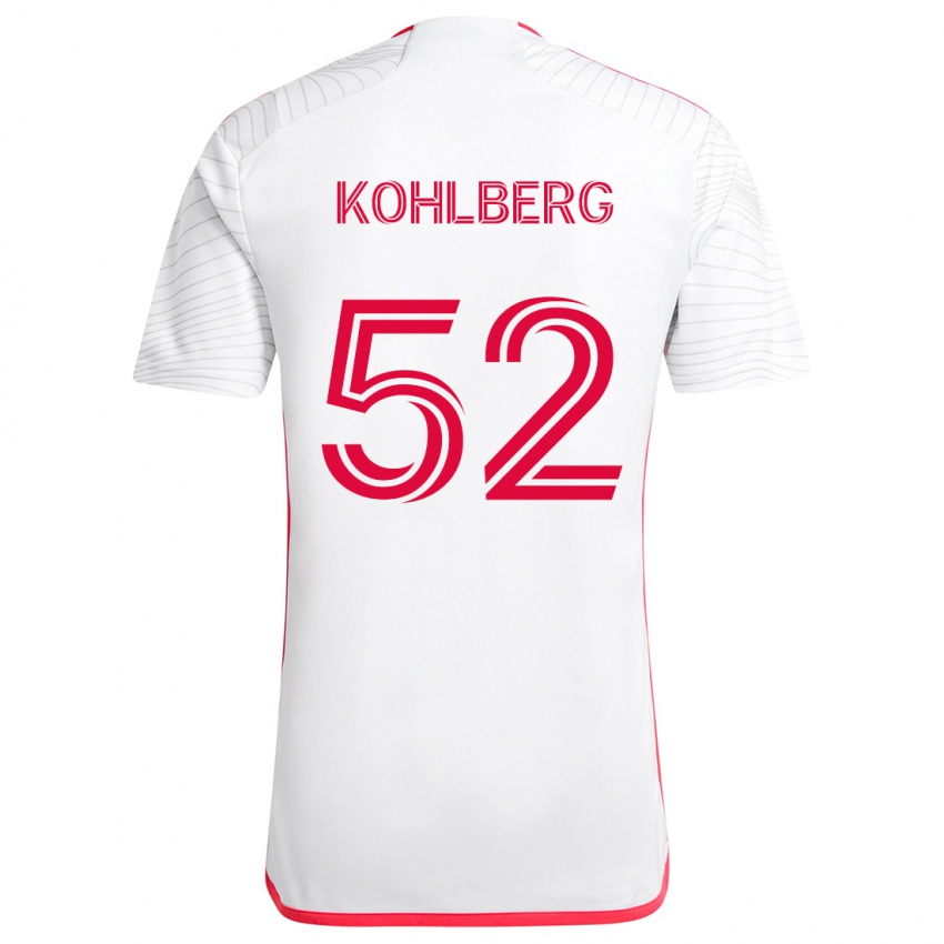 Herren Andrew Kohlberg #52 Weiß Rot Auswärtstrikot Trikot 2024/25 T-Shirt Österreich