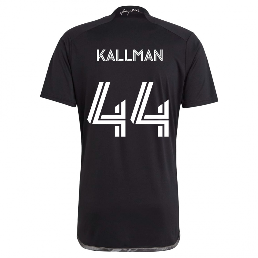 Herren Brent Kallman #44 Schwarz Auswärtstrikot Trikot 2024/25 T-Shirt Österreich