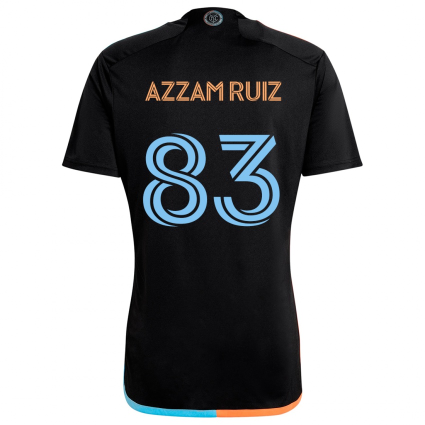 Herren Camil Azzam Ruiz #83 Schwarz Orange Blau Auswärtstrikot Trikot 2024/25 T-Shirt Österreich