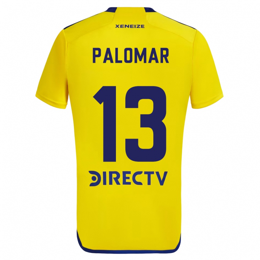 Herren Estefania Palomar #13 Gelb Blau Auswärtstrikot Trikot 2024/25 T-Shirt Österreich