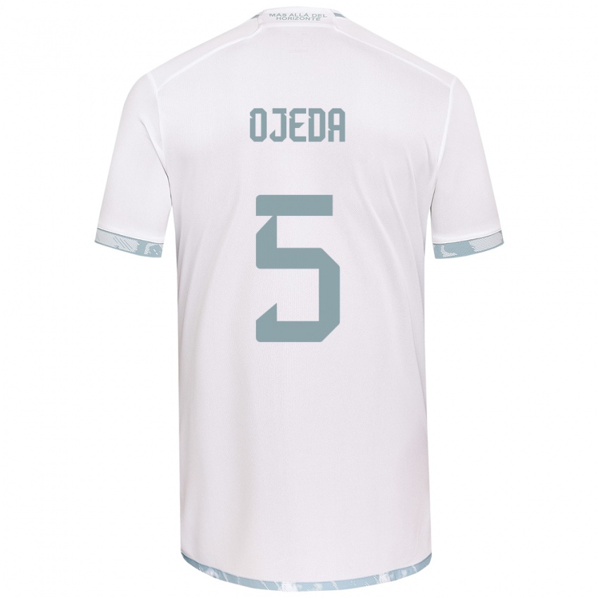 Herren Emmanuel Ojeda #5 Weiß Grau Auswärtstrikot Trikot 2024/25 T-Shirt Österreich