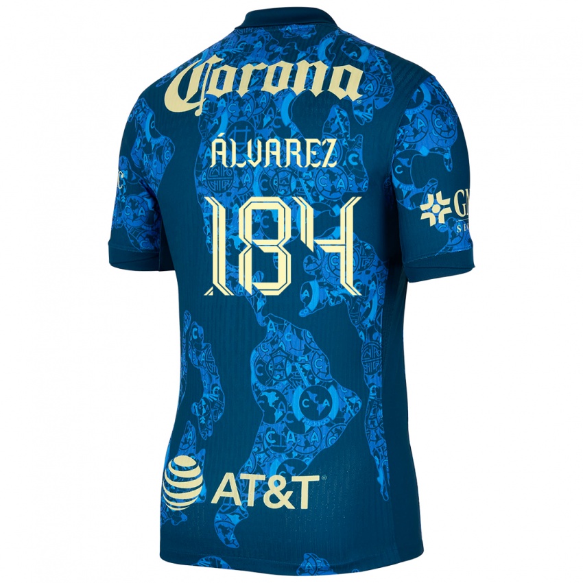 Herren Antonio Álvarez #184 Blau Gelb Auswärtstrikot Trikot 2024/25 T-Shirt Österreich