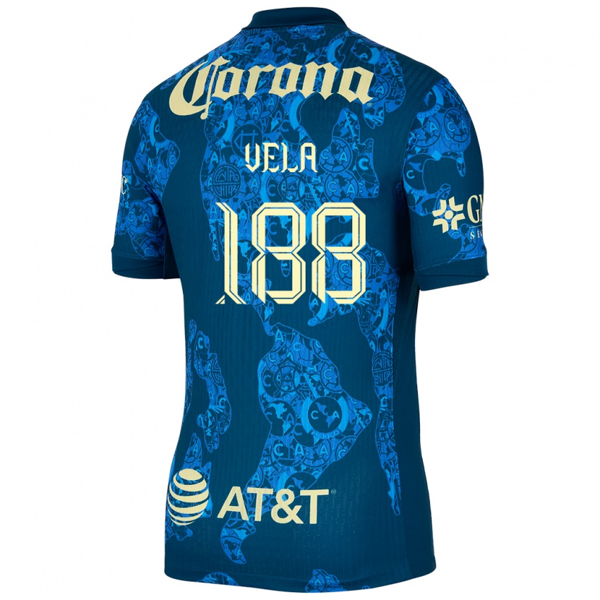 Herren Christo Vela #188 Blau Gelb Auswärtstrikot Trikot 2024/25 T-Shirt Österreich