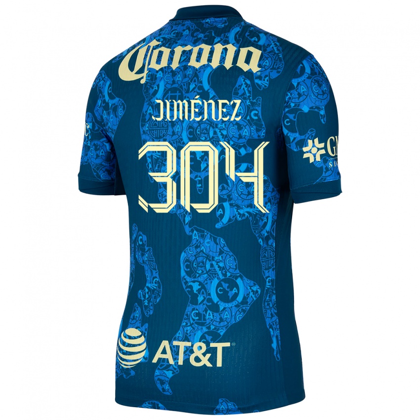 Herren Derek Jiménez #304 Blau Gelb Auswärtstrikot Trikot 2024/25 T-Shirt Österreich