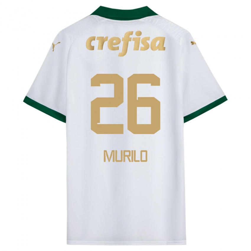 Herren Murilo #26 Weiß Grün Auswärtstrikot Trikot 2024/25 T-Shirt Österreich