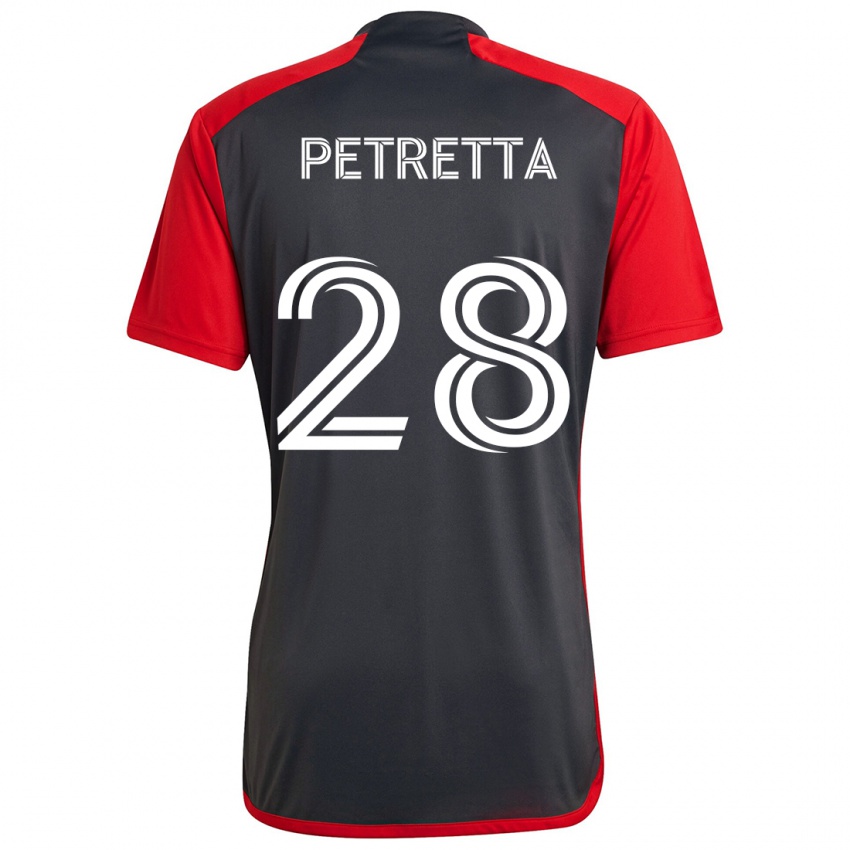 Damen Raoul Petretta #28 Grau Rot Heimtrikot Trikot 2024/25 T-Shirt Österreich