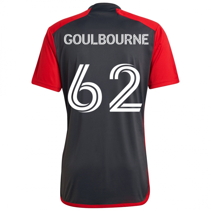 Damen Rohan Goulbourne #62 Grau Rot Heimtrikot Trikot 2024/25 T-Shirt Österreich