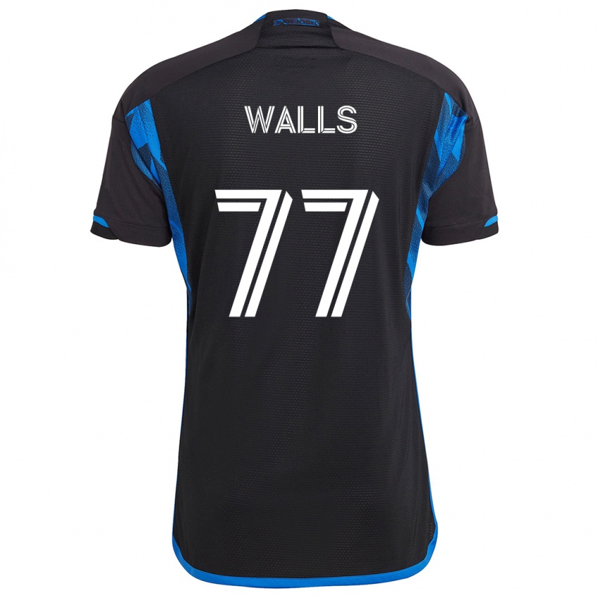 Damen Casey Walls #77 Blau Schwarz Heimtrikot Trikot 2024/25 T-Shirt Österreich