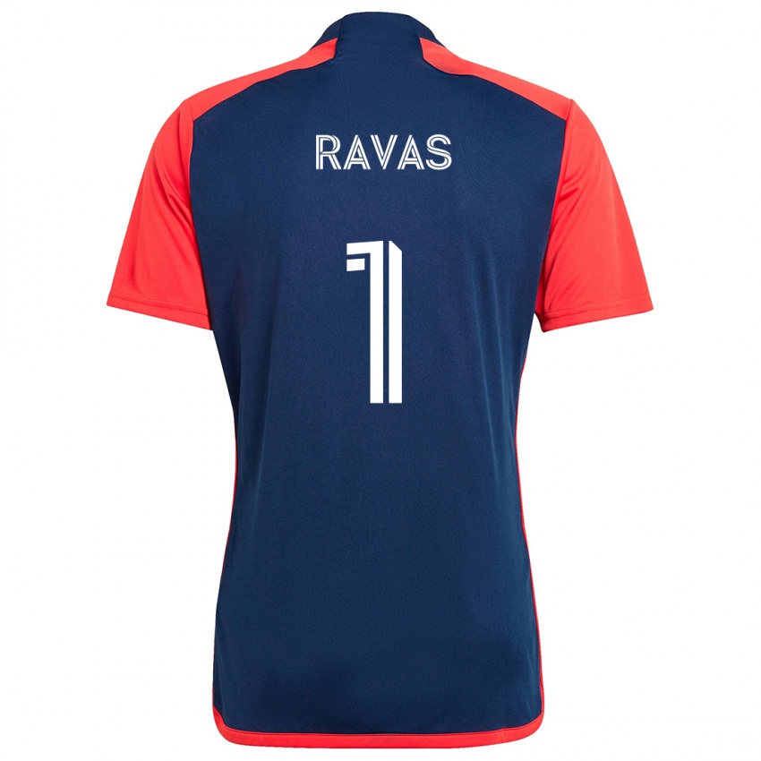 Damen Henrich Ravas #1 Blau Rot Heimtrikot Trikot 2024/25 T-Shirt Österreich