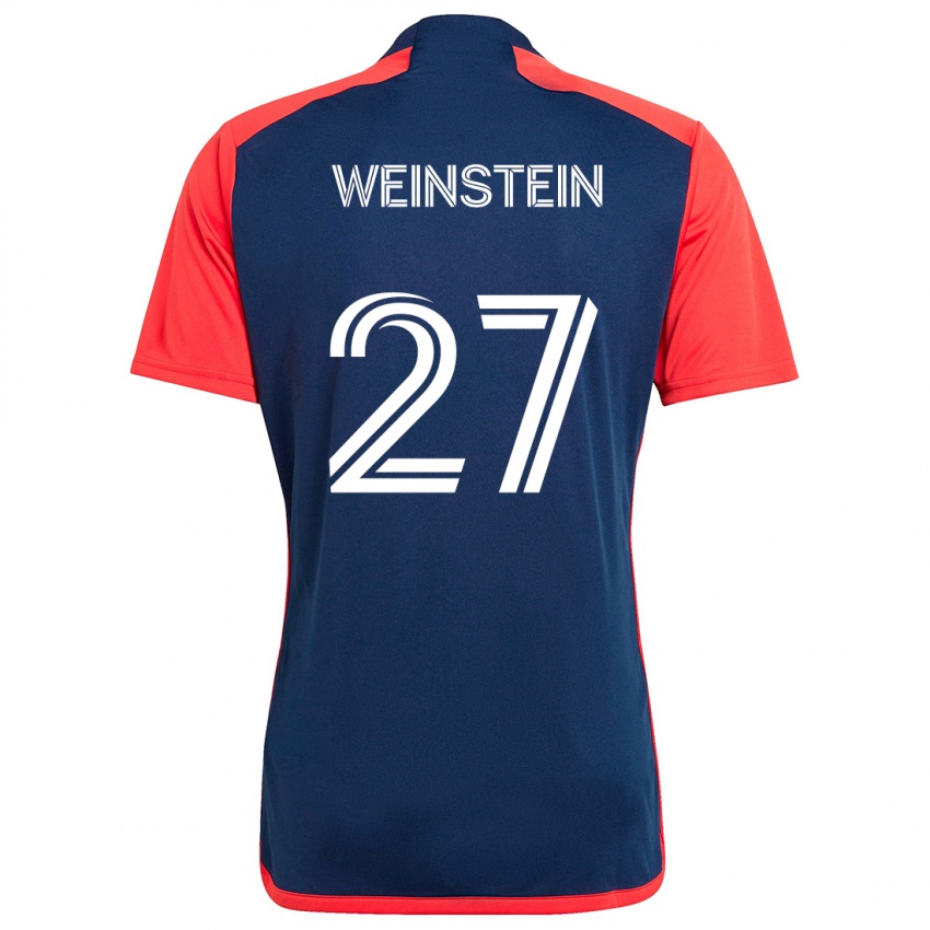 Damen Max Weinstein #27 Blau Rot Heimtrikot Trikot 2024/25 T-Shirt Österreich