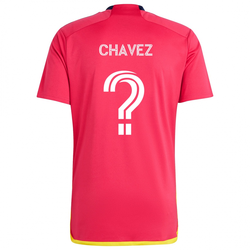 Damen Emiliano Chavez #0 Rot Blau Heimtrikot Trikot 2024/25 T-Shirt Österreich