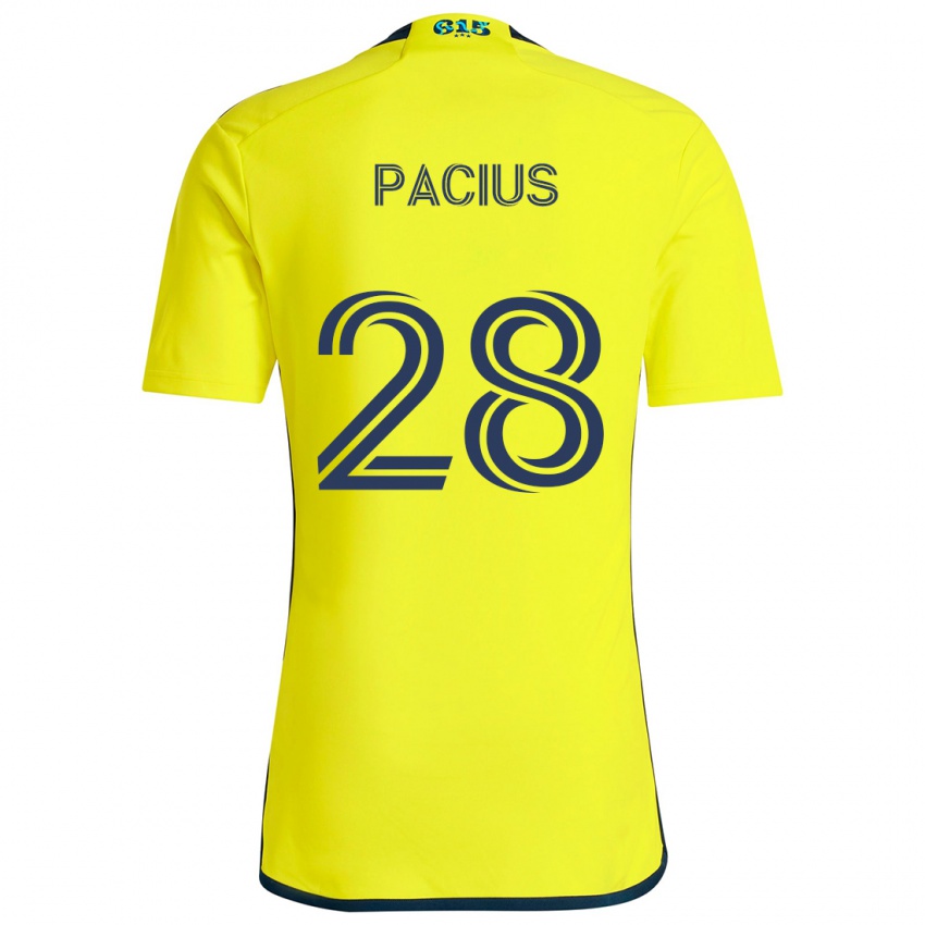 Damen Woobens Pacius #28 Gelb Blau Heimtrikot Trikot 2024/25 T-Shirt Österreich