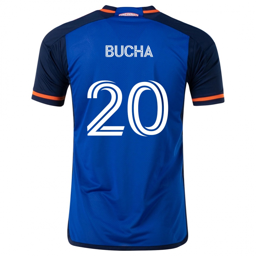 Damen Pavel Bucha #20 Blau Weiss Heimtrikot Trikot 2024/25 T-Shirt Österreich