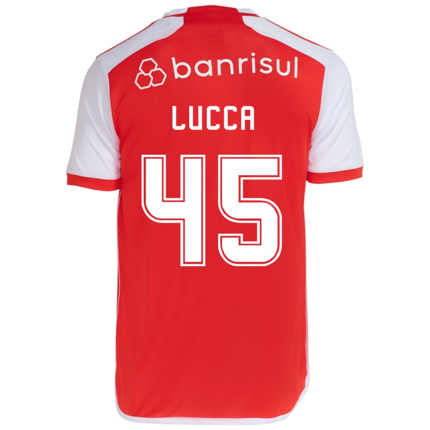 Damen Lucca #45 Rot-Weiss Heimtrikot Trikot 2024/25 T-Shirt Österreich