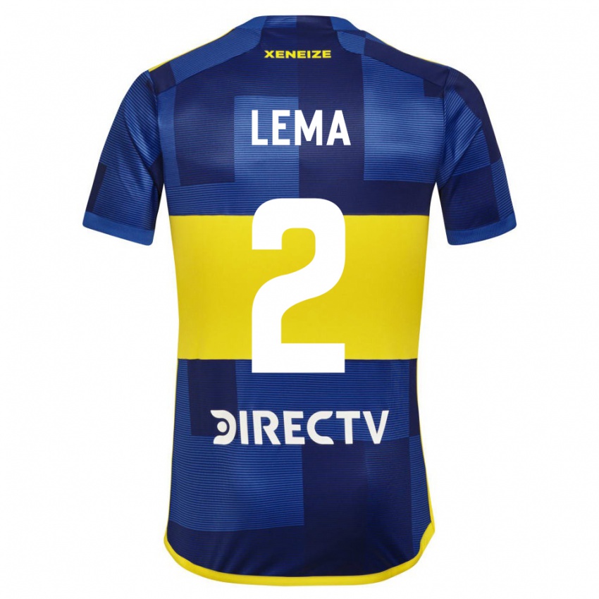 Damen Cristian Lema #2 Blau Gelb Heimtrikot Trikot 2024/25 T-Shirt Österreich