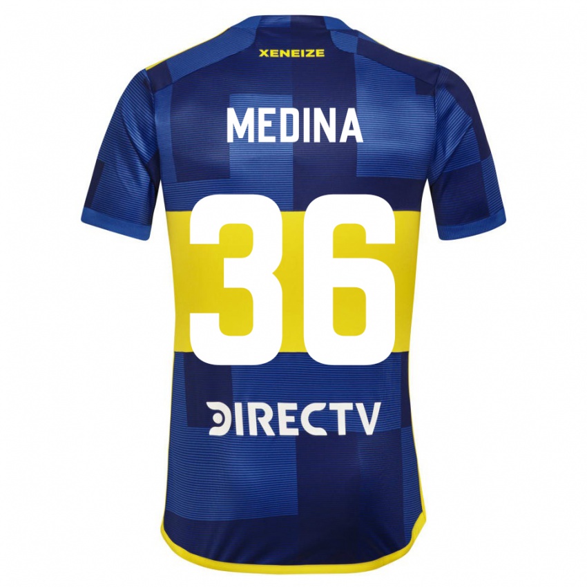 Damen Cristian Medina #36 Blau Gelb Heimtrikot Trikot 2024/25 T-Shirt Österreich