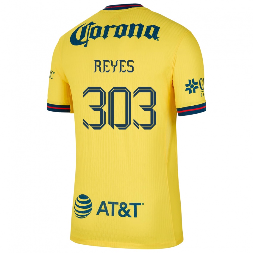 Damen Diego Reyes #303 Gelb Blau Heimtrikot Trikot 2024/25 T-Shirt Österreich