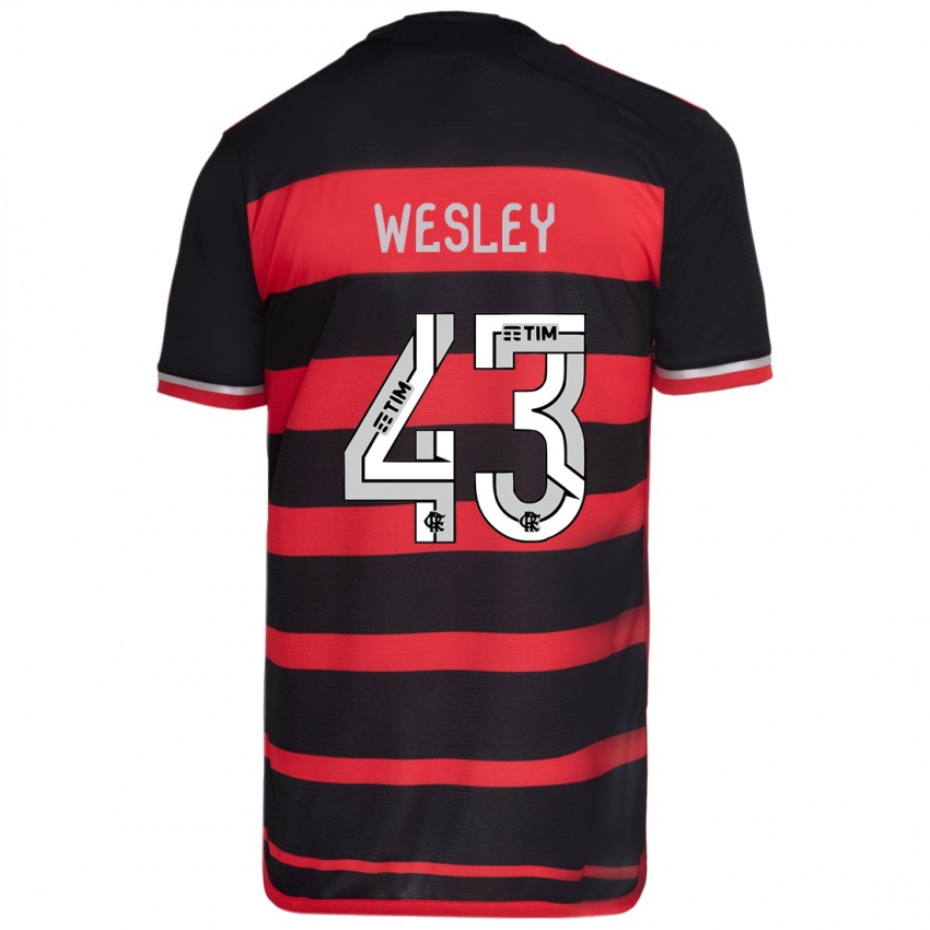 Damen Wesley #43 Rot Schwarz Heimtrikot Trikot 2024/25 T-Shirt Österreich