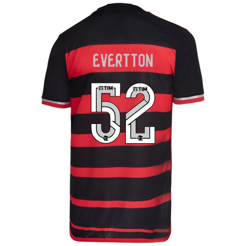 Damen Evertton #52 Rot Schwarz Heimtrikot Trikot 2024/25 T-Shirt Österreich