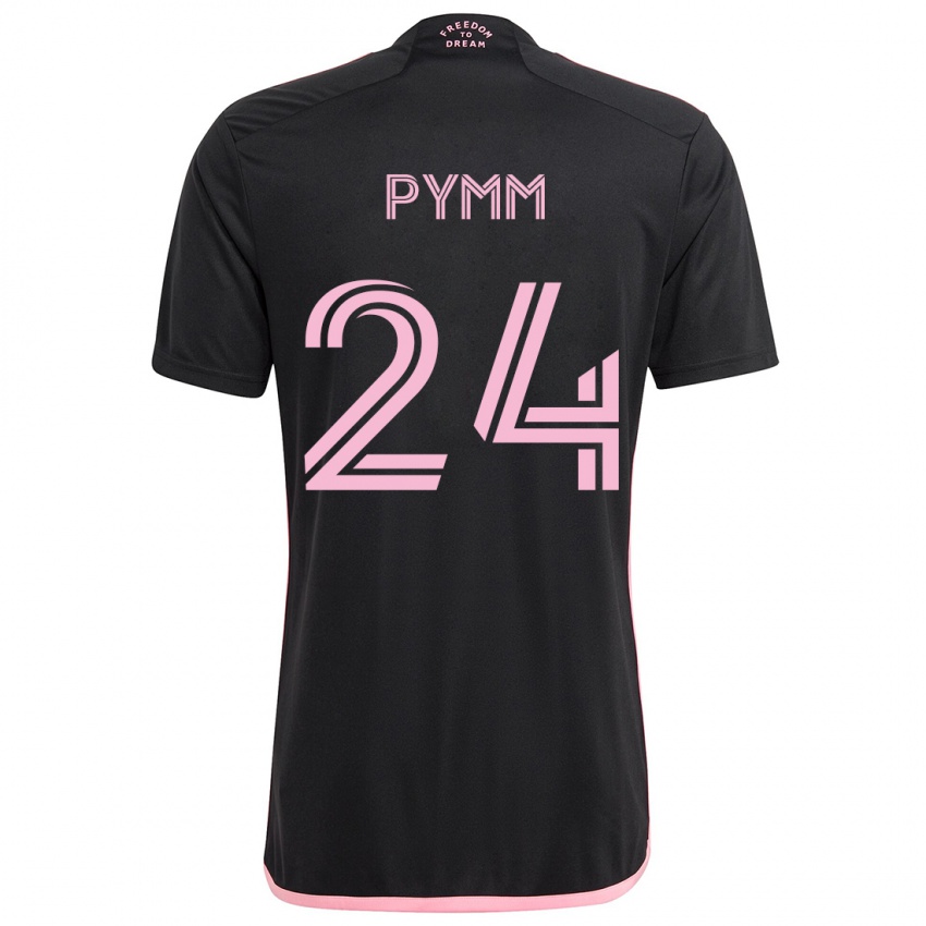 Damen Jack Pymm #24 Schwarz Auswärtstrikot Trikot 2024/25 T-Shirt Österreich