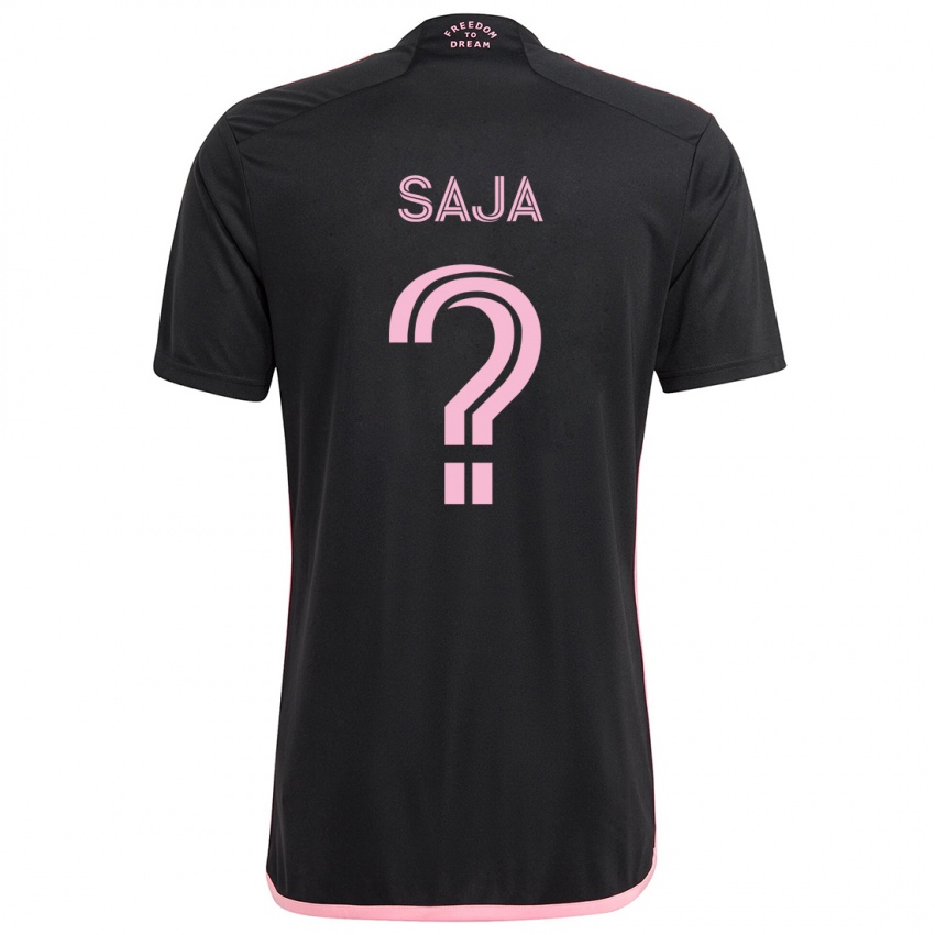 Damen Mateo Saja #0 Schwarz Auswärtstrikot Trikot 2024/25 T-Shirt Österreich