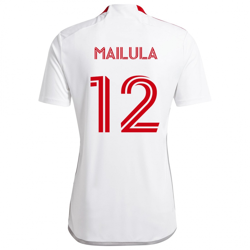 Damen Cassius Mailula #12 Weiß Rot Auswärtstrikot Trikot 2024/25 T-Shirt Österreich