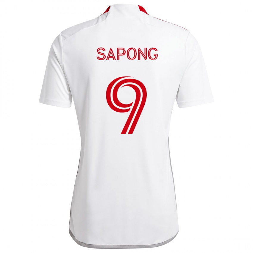 Damen C.j. Sapong #9 Weiß Rot Auswärtstrikot Trikot 2024/25 T-Shirt Österreich