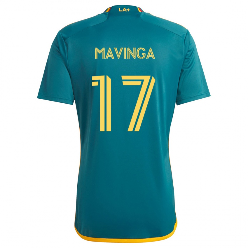 Damen Chris Mavinga #17 Grün Gelb Auswärtstrikot Trikot 2024/25 T-Shirt Österreich