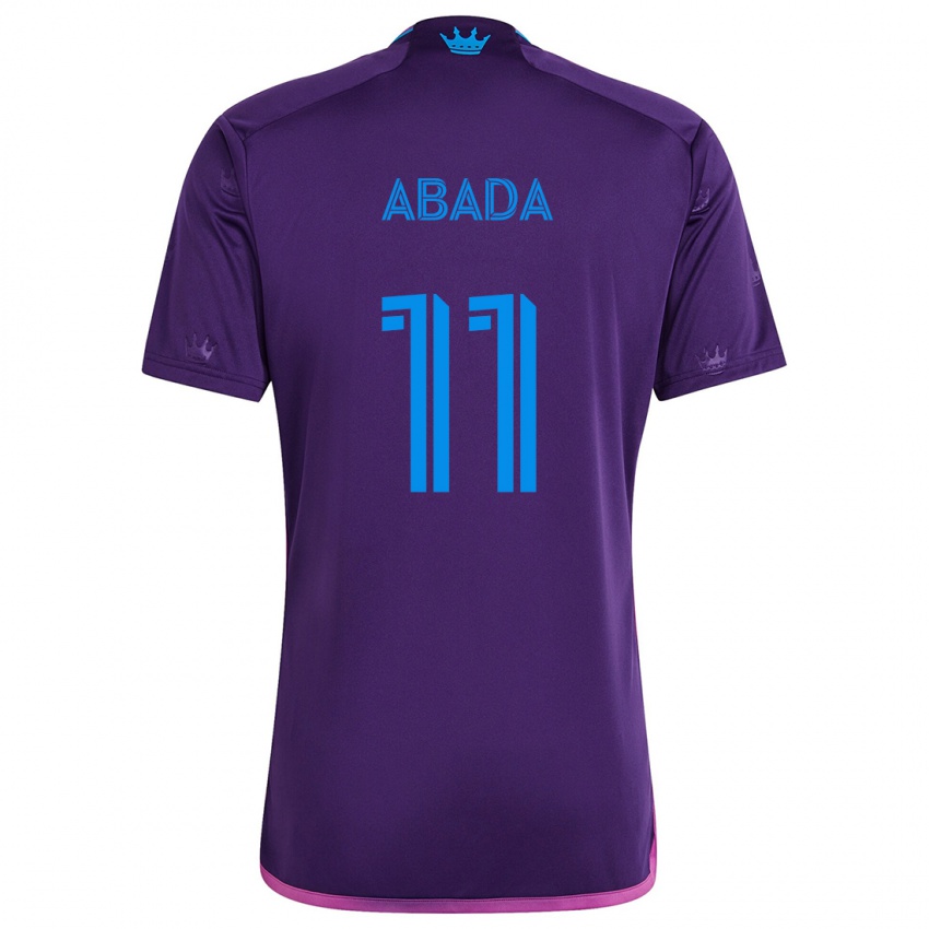 Damen Liel Abada #11 Lila-Blau Auswärtstrikot Trikot 2024/25 T-Shirt Österreich