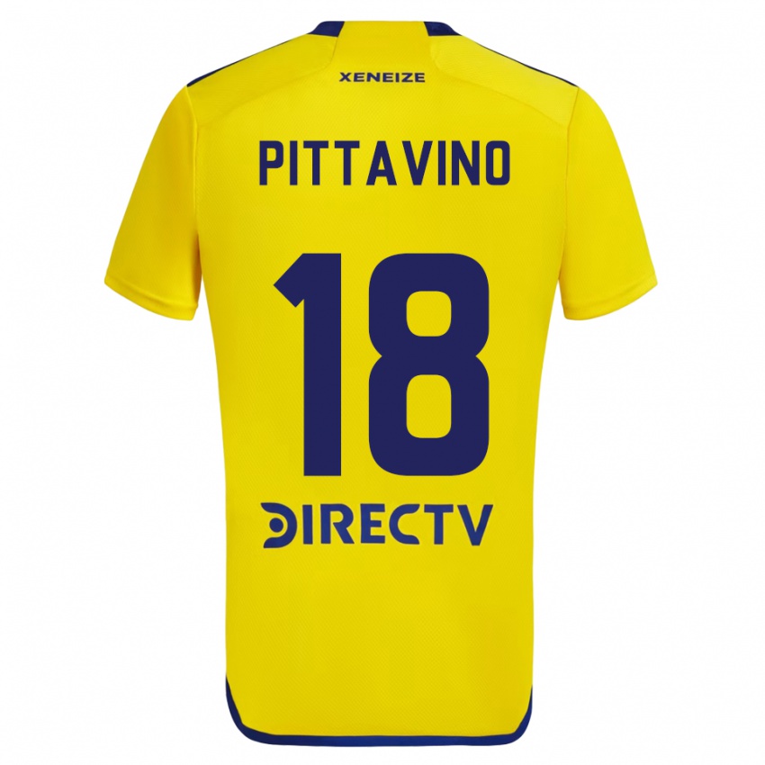 Damen Rodrigo Pittavino #18 Gelb Blau Auswärtstrikot Trikot 2024/25 T-Shirt Österreich