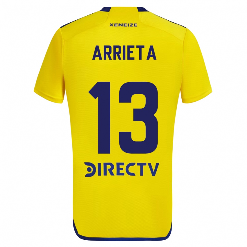 Damen Thomás Arrieta #13 Gelb Blau Auswärtstrikot Trikot 2024/25 T-Shirt Österreich