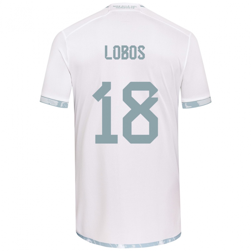 Damen Franco Lobos #18 Weiß Grau Auswärtstrikot Trikot 2024/25 T-Shirt Österreich