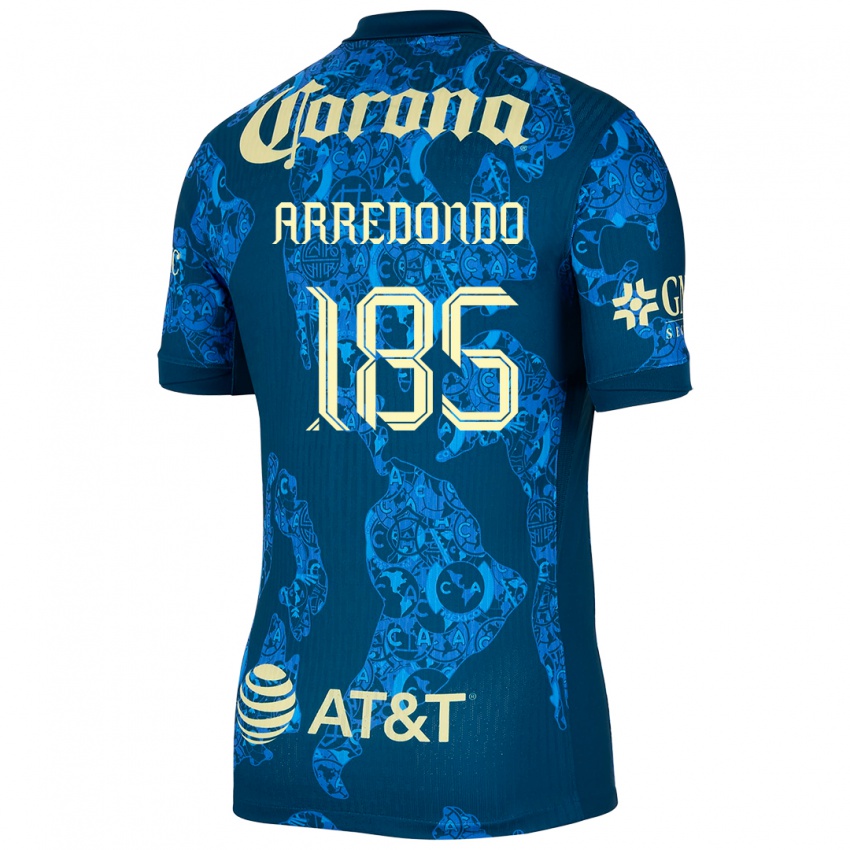 Damen Aarón Arredondo #185 Blau Gelb Auswärtstrikot Trikot 2024/25 T-Shirt Österreich