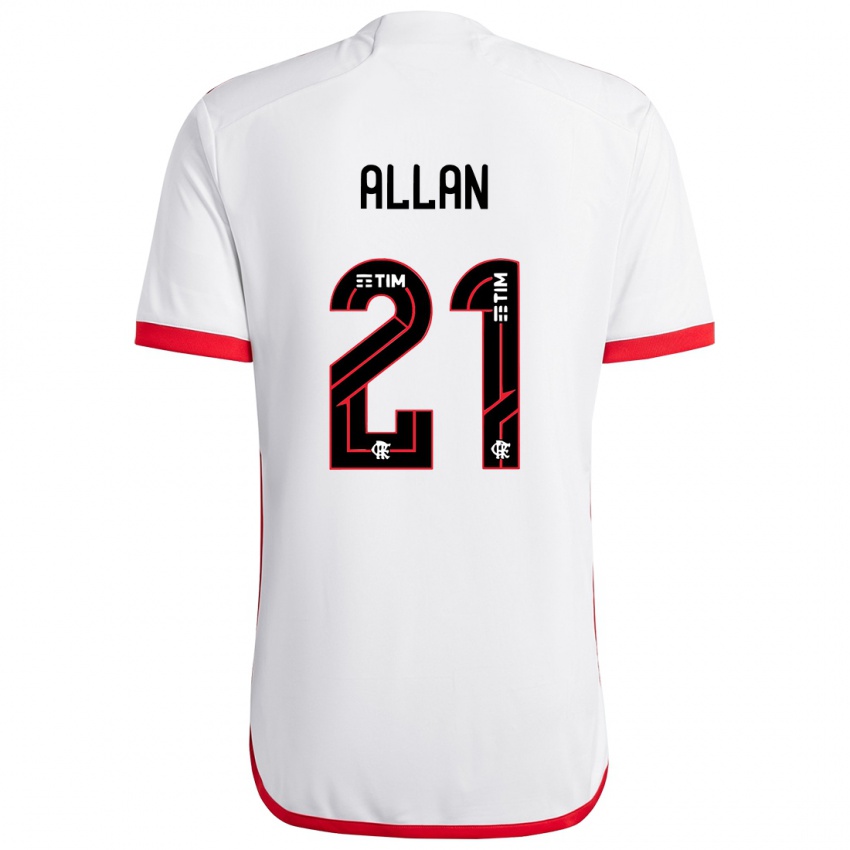 Damen Allan #21 Weiß Rot Auswärtstrikot Trikot 2024/25 T-Shirt Österreich