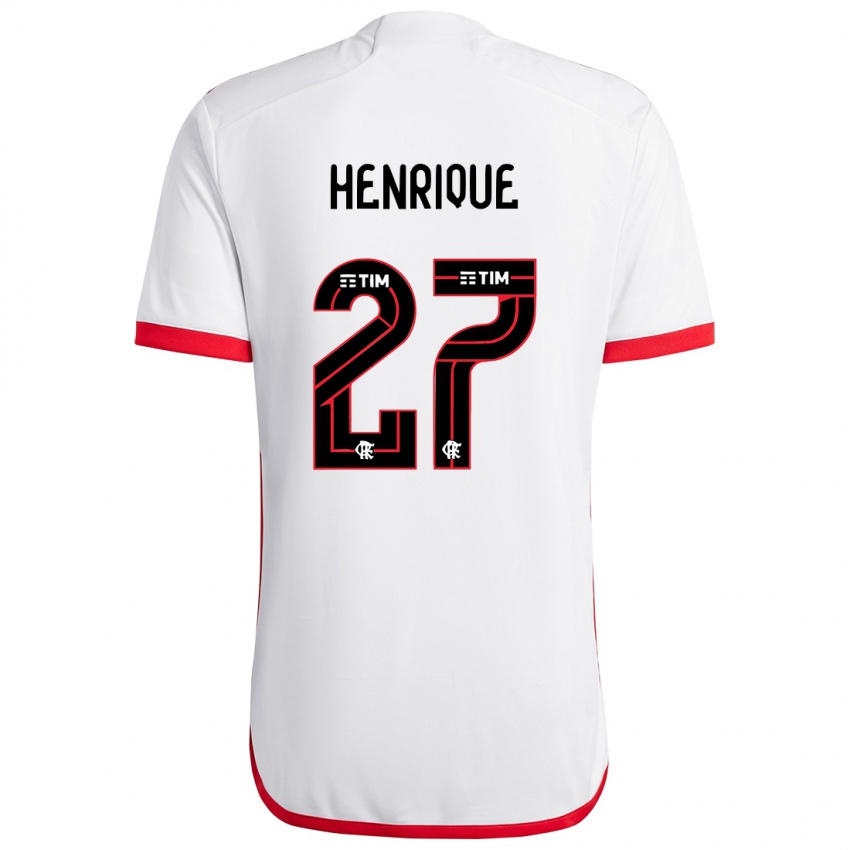 Damen Bruno Henrique #27 Weiß Rot Auswärtstrikot Trikot 2024/25 T-Shirt Österreich