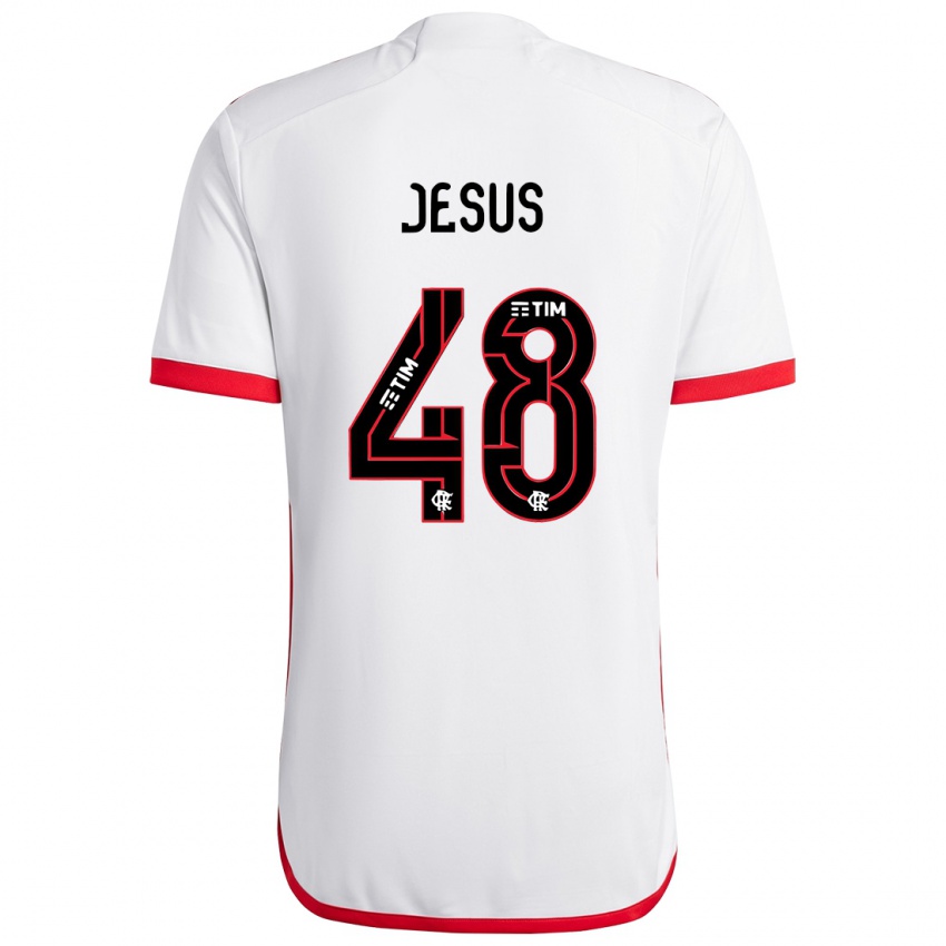 Damen Igor Jesus #48 Weiß Rot Auswärtstrikot Trikot 2024/25 T-Shirt Österreich