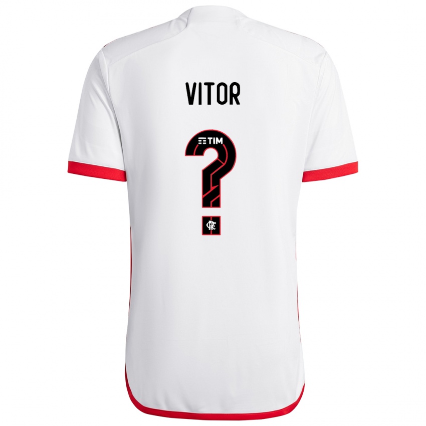 Damen João Vitor #0 Weiß Rot Auswärtstrikot Trikot 2024/25 T-Shirt Österreich