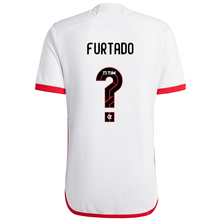 Damen Lucas Furtado #0 Weiß Rot Auswärtstrikot Trikot 2024/25 T-Shirt Österreich