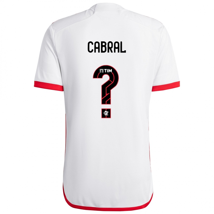 Damen Daniel Cabral #0 Weiß Rot Auswärtstrikot Trikot 2024/25 T-Shirt Österreich