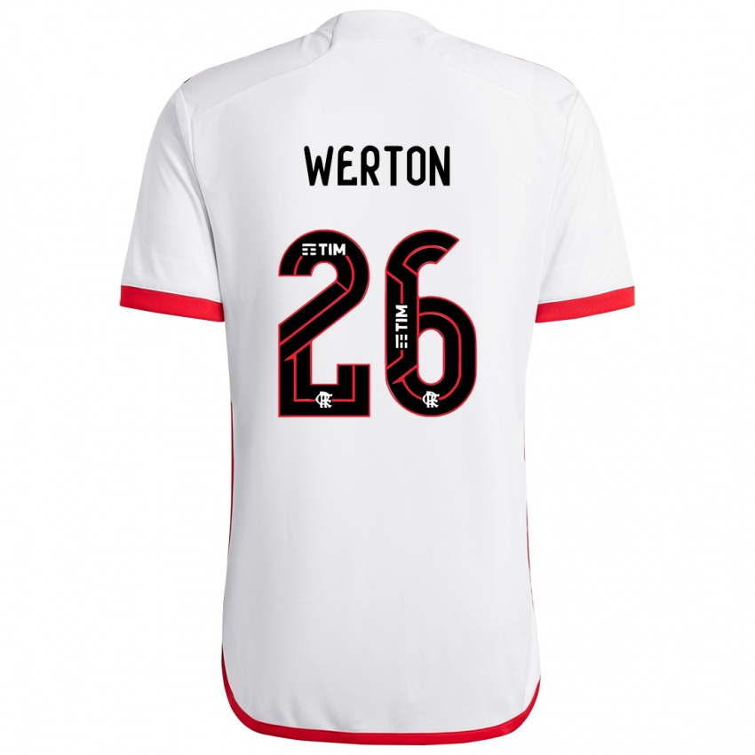 Damen Werton #26 Weiß Rot Auswärtstrikot Trikot 2024/25 T-Shirt Österreich