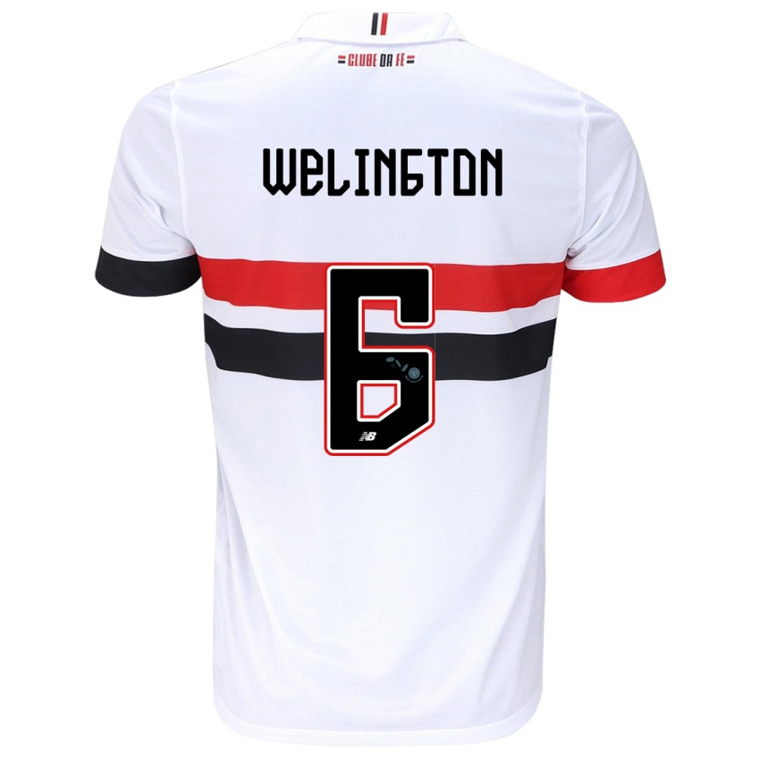 Kinder Welington #6 Weiß Rot Schwarz Heimtrikot Trikot 2024/25 T-Shirt Österreich