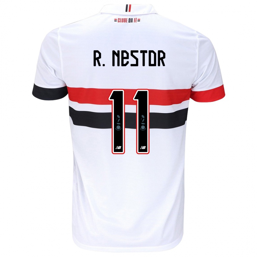 Kinder Rodrigo Nestor #11 Weiß Rot Schwarz Heimtrikot Trikot 2024/25 T-Shirt Österreich