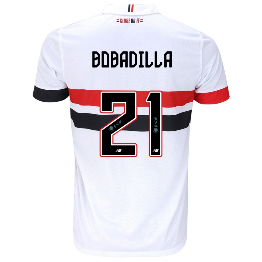 Kinder Damián Bobadilla #21 Weiß Rot Schwarz Heimtrikot Trikot 2024/25 T-Shirt Österreich