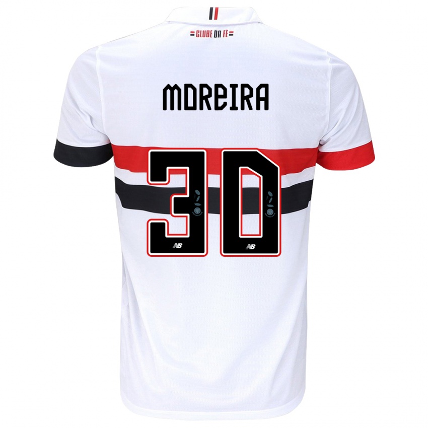 Kinder João Moreira #30 Weiß Rot Schwarz Heimtrikot Trikot 2024/25 T-Shirt Österreich