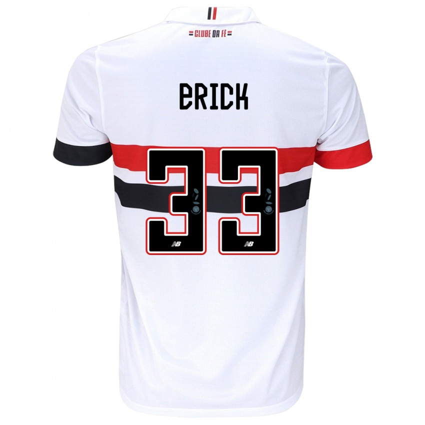 Kinder Erick #33 Weiß Rot Schwarz Heimtrikot Trikot 2024/25 T-Shirt Österreich