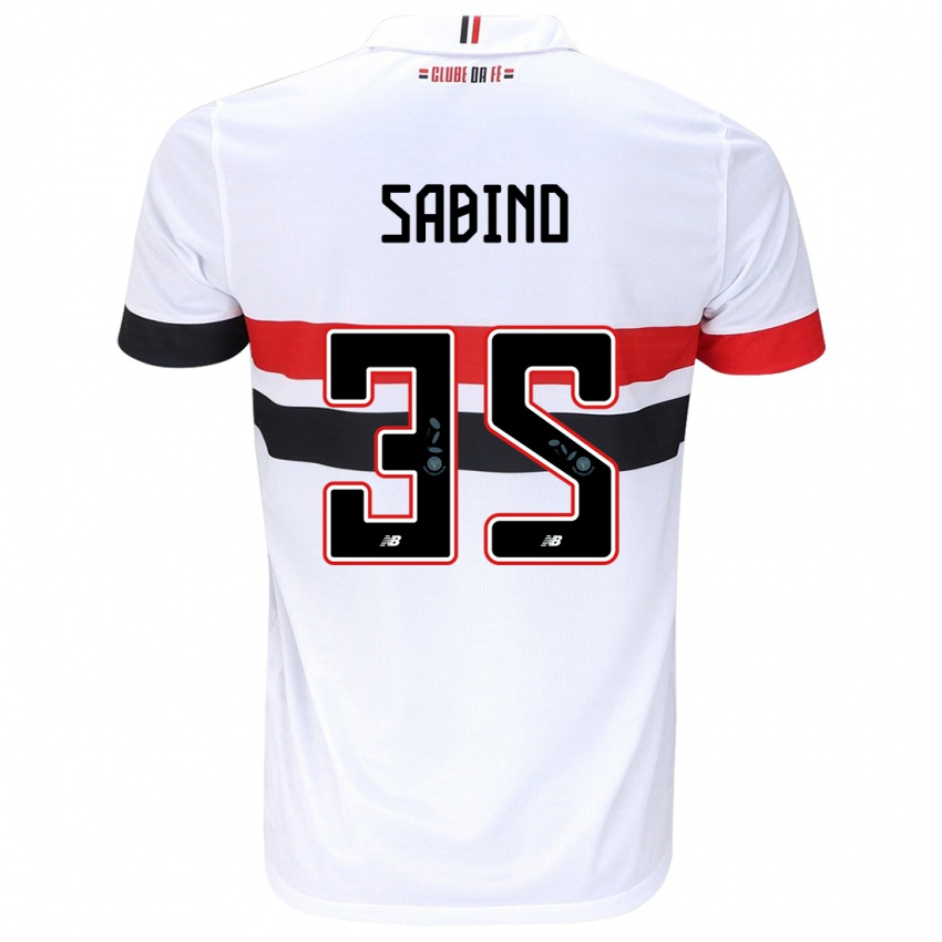 Kinder Sabino #35 Weiß Rot Schwarz Heimtrikot Trikot 2024/25 T-Shirt Österreich