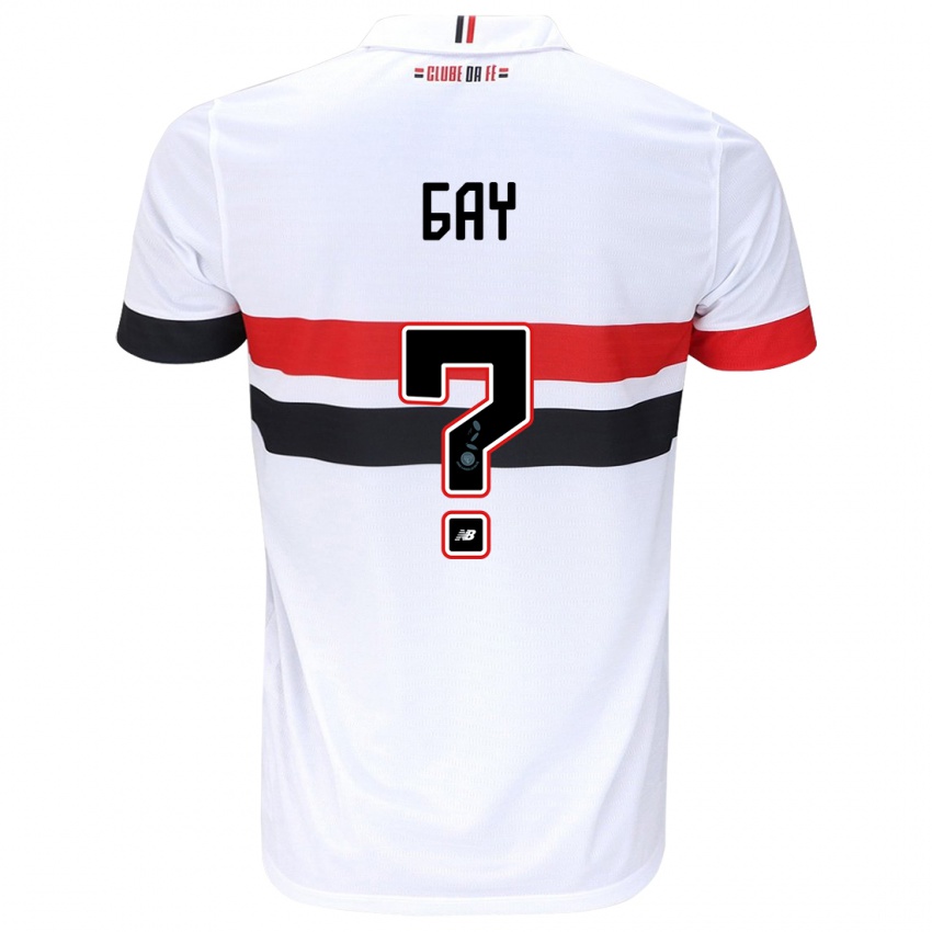 Kinder Ganael Gay #0 Weiß Rot Schwarz Heimtrikot Trikot 2024/25 T-Shirt Österreich