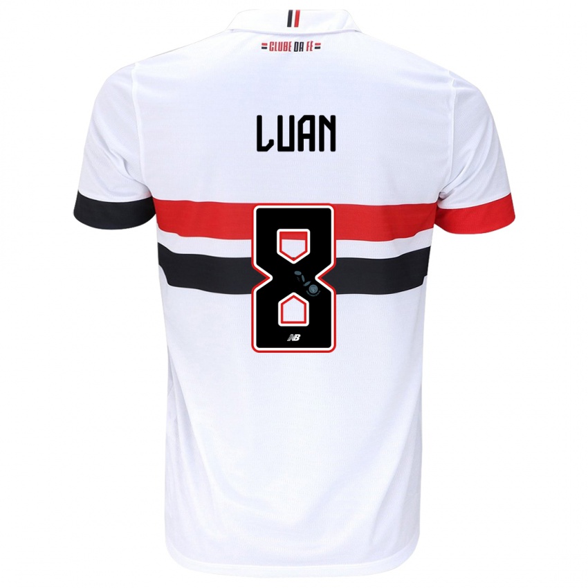 Kinder Luan #8 Weiß Rot Schwarz Heimtrikot Trikot 2024/25 T-Shirt Österreich