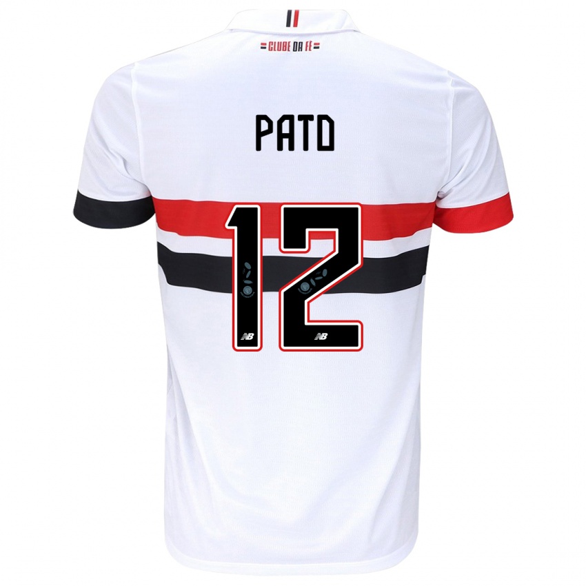 Kinder Alexandre Pato #12 Weiß Rot Schwarz Heimtrikot Trikot 2024/25 T-Shirt Österreich